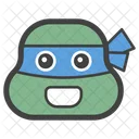 Ninja Turtle Ninja Head Emoticon Icon