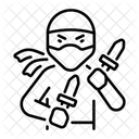Ninja Warrior Fighter Assassin Icon