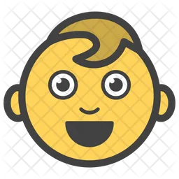 Niño Emoji Icono