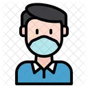 Hombre Masculino Medico Mascarillas Icono