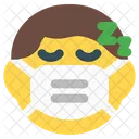 Nino Durmiendo Emoji Con Mascarilla Emoji Icono