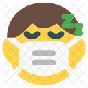 Nino Durmiendo Emoji Con Mascarilla Emoji Icono