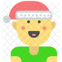 Elf Boy Navidad Elf Icono