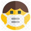 Nino Muerto Emoji Con Mascarilla Emoji Icono