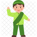 Nino Musulman Islamico Icono