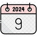 Ninth Calendar 2024 Icon