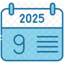 Ninth Calendar Time Icon