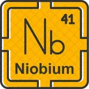 Niobium Preodic Table Preodic Elements Icon