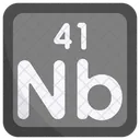 Niobium Periodic Table Chemists Icon