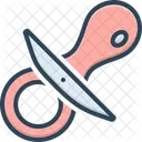 Nippel Schnuller Gummi Symbol