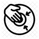 Brustwarze Hand Mutter Symbol