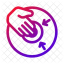 Brustwarze Hand Mutter Symbol