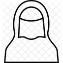 Lady Outline Niqab Icon