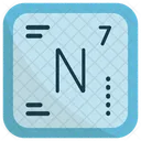 Nitrogen Chemistry Periodic Table Icon