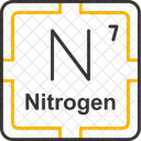 Nitrogen Preodic Table Preodic Elements Icon