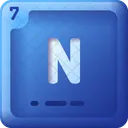 Nitrogen Chemistry Periodic Table Icon