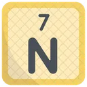 Nitrogen Periodic Table Chemists Icon