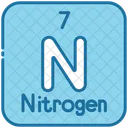 Nitrogen Chemistry Periodic Table Icon