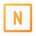 Nitrogen Chemistry Periodic Table Icon