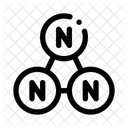 Nitrogen Molecule Chemistry Icon