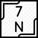 Nitrogeno Tabla Periodica Quimica Icon