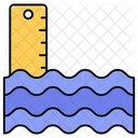 Niveau De Leau Niveau De La Mer Eau Icône