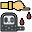 Sangue Teste Acucar Ícone