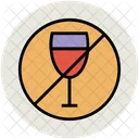 No Wine Alcohol Icon