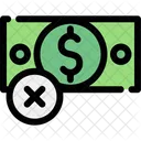 No Dinero Quebrado Icono