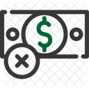 No Dinero Quebrado Icono