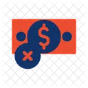 No Dinero Quebrado Icono