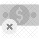 No Dinero Quebrado Icono