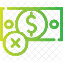 No Dinero Quebrado Icono
