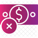 No Dinero Quebrado Icono