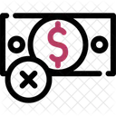 No Dinero Quebrado Icono