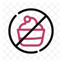 No Sweets Dessert Icon