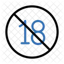 No 18 años  Icono