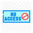 No Access Door Icon