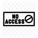 No Access Door Icon