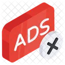 No Ad No Advertising Delete Ad Icon