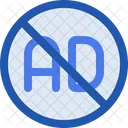 No Ad Block Disable Icon