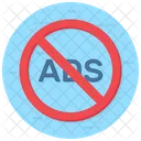 Ad Block Ads Prohibited Ads Restricted Icône