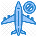 No Airplane Airplane Trip Icon