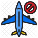 Avoid Trip Avoid Travelling Airplane Icon