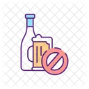 No Alcohol Alcoholism Icon