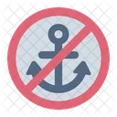 No Anchor Anchor Prohibition Icon