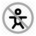 No Baby Warning Prohibition Icon