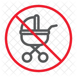 No baby carriage  Icon