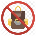 No Backpack No Bag Forbidden Icon