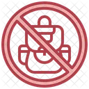 No Backpack No Bag Forbidden Icon